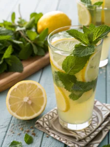Jus de citron à la menthe
