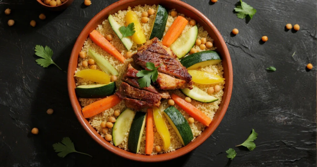 Couscous Royal Marocain aux 7 Légumes