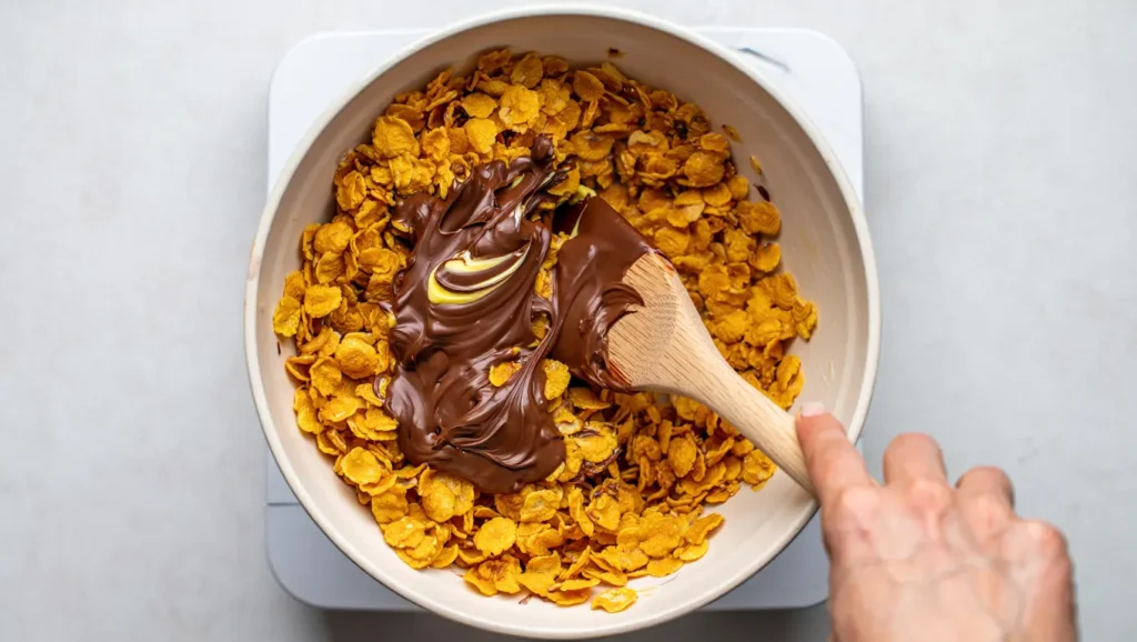Rose des sables: croustillantes, chocolatées 3 recette roses des Sables au chocolat – petits tas croustillants de corn flakes enrobés de chocolat fondant