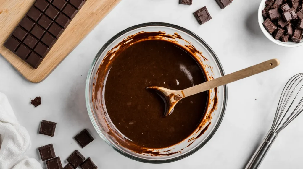 Tatin de fenouil confit et sauce chocolat 4 Une tarte Tatin gourmande à base de fenouil confit, présentée dans un moule rond ou des portions individuelles. Les tranches de fenouil caramélisées sont disposées en spirale sur une couche de sucre caramélisé, recouvertes d'une pâte brisée dorée. La tarte est accompagnée d'une sauce au chocolat noir fondu, luisante et onctueuse, drizzlée artistiquement sur le dessus. Garnie de copeaux de chocolat et de zestes d'orange frais, cette création culinaire allie élégance et saveurs audacieuses. Servie tiède, elle évoque une texture fondante et croustillante, idéale pour surprendre vos invités.