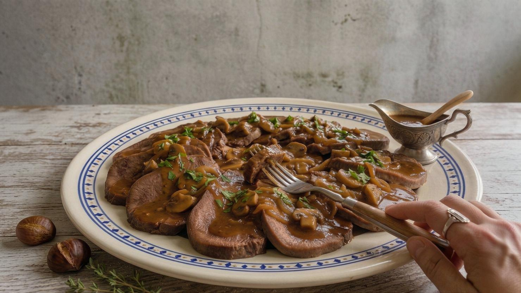 Langue de boeuf sauce madère de Grand-Mère – recette familiale fondante