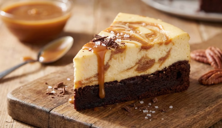Brownie Cheesecake Tourbillon Caramel : La Recette Ultime