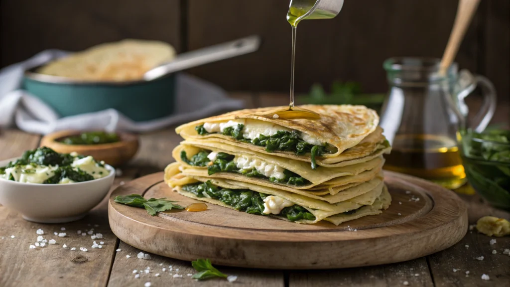 Délicieuses Crêpes Salées aux Épinards et Feta : La Recette Facile et Gourmande