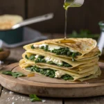 Délicieuses Crêpes Salées aux Épinards et Feta : La Recette Facile et Gourmande