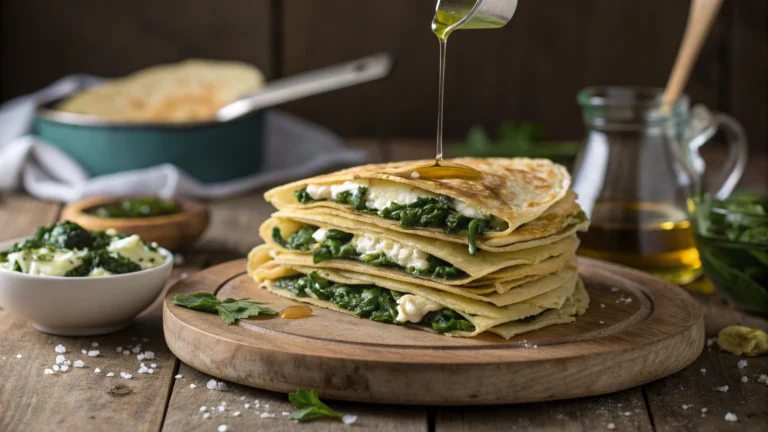 Délicieuses Crêpes Salées aux Épinards et Feta : La Recette Facile et Gourmande