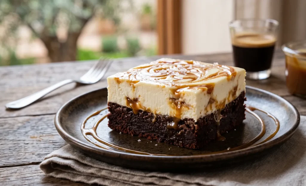 Brownie Cheesecake Tourbillon Caramel : La Recette Ultime