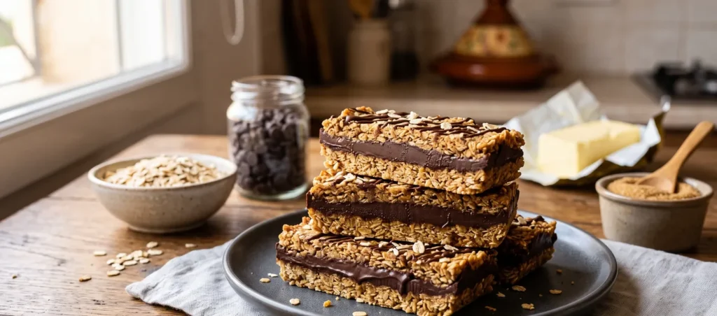 Barres Avoine & Chocolat (Sans Cuisson)