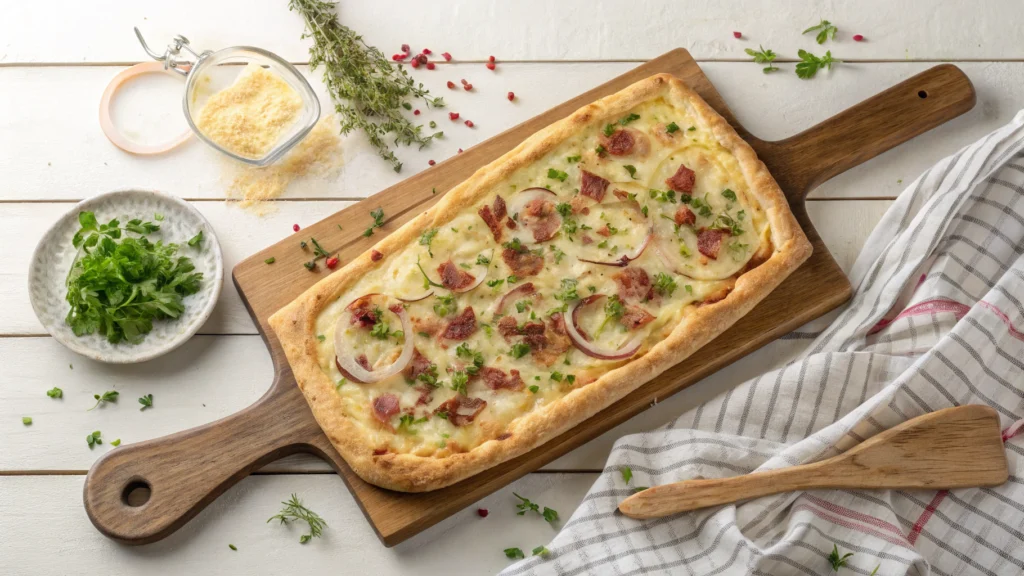 Savoureuse Recette Flammekueche : L&rsquo;Authentique Tradition Alsacienne