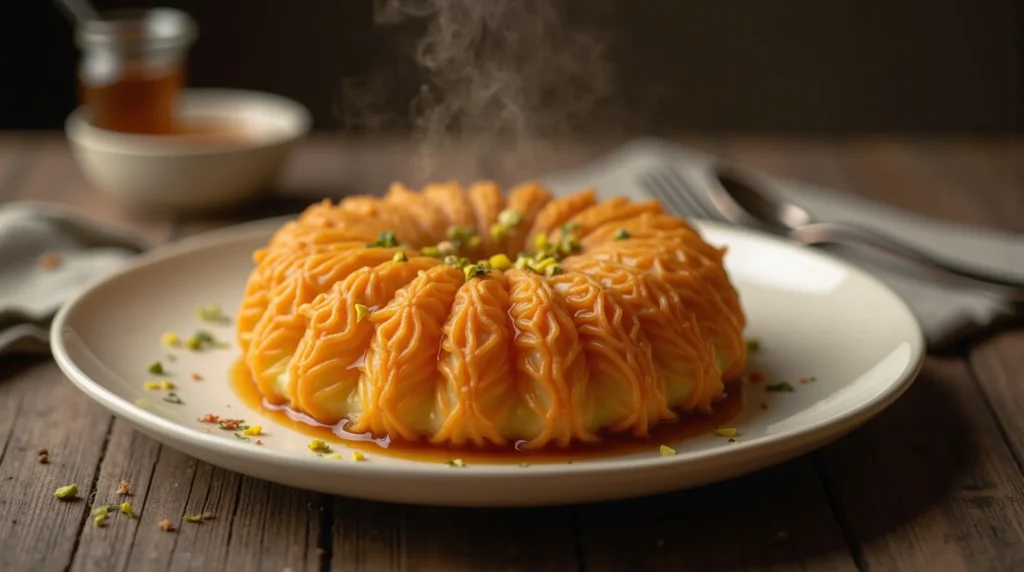 Découvrez la recette authentique du Kadaïf : Un délice croustillant et parfumé