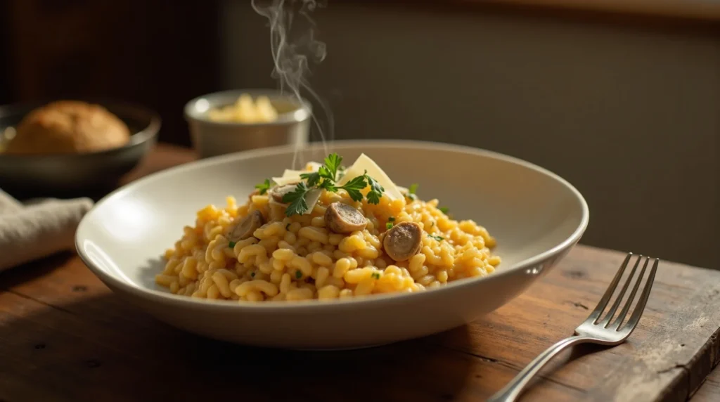 Risotto aux Champignons: La Recette Italienne Authentique et Savoureuse