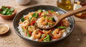 Riz aux Crevettes et Miel: Une Recette Exotique et Simple