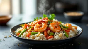 Riz aux Crevettes et Miel: Une Recette Exotique et Simple