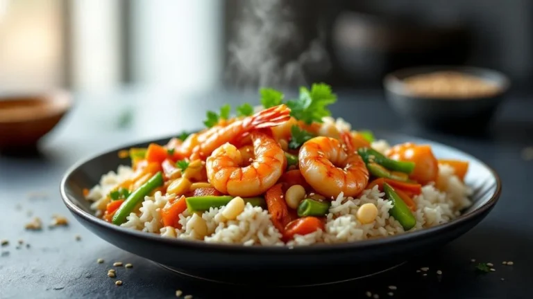 Riz aux Crevettes et Miel: Une Recette Exotique et Simple