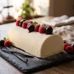Bûche Glacée Vanille, Insert Fruits Rouges et Cerises Amarena
