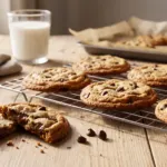 Cookies aux pépites de chocolat, bords croustillants et cœur tendre